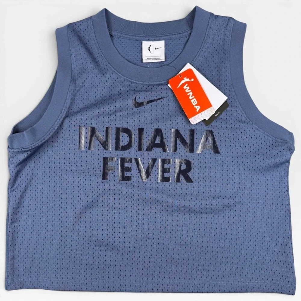 NEW Nike Indiana Fever Blue Cropped Tank Top